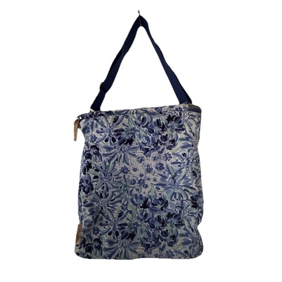 Lilly Pulitzer Wine Carrier Soft Cooler Blue Insulated High Maintenance NWT New - Picture 6 of 9